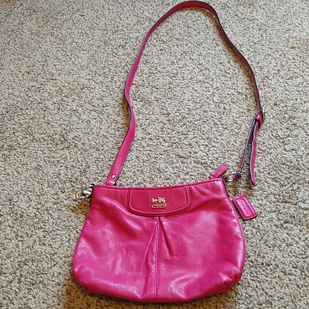Coach leather crossbody bag